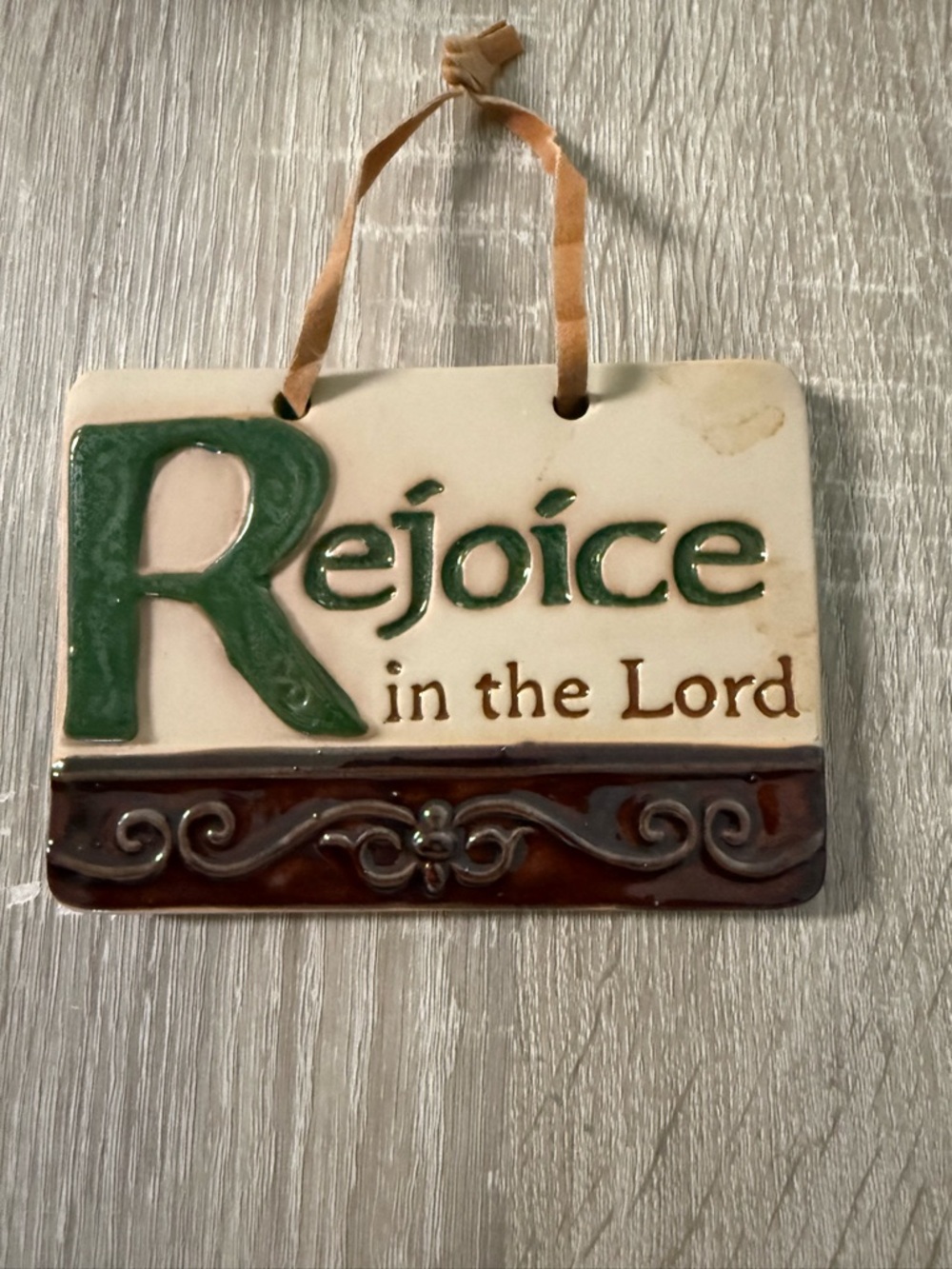 Ceramic wall hanging religious
